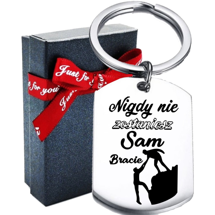 Breloczek do Kluczy z Grawerem dla Brata Przyjaciela