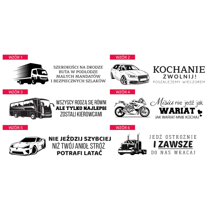Czarny Breloczek Dla Kierowcy Tira, Autobusu, Samochodu