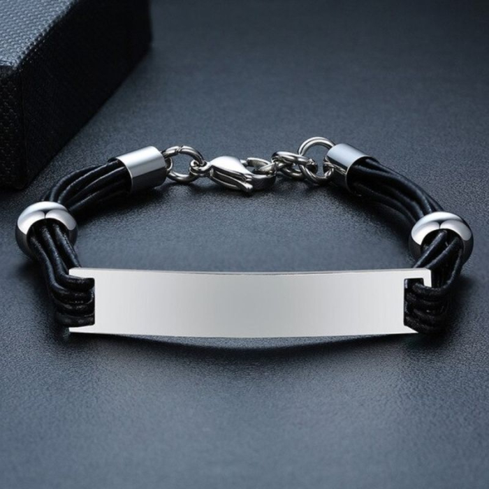 Personalizowana Bransoletka ze Skóry PU dla Córki od Taty