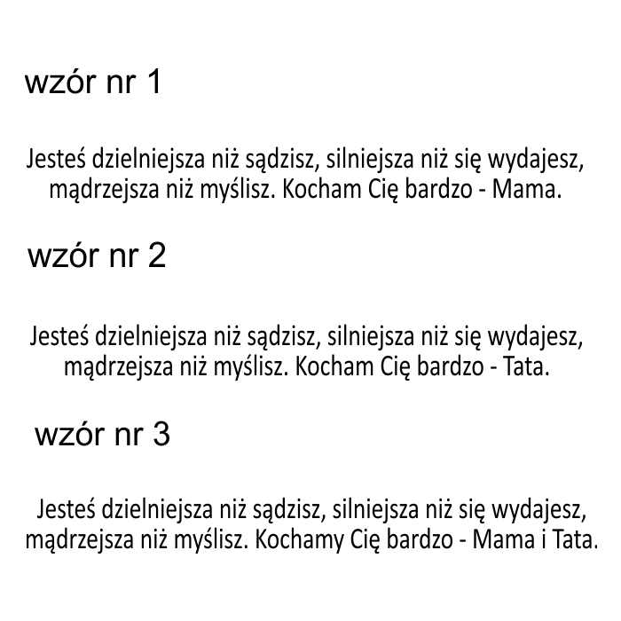 Sznurkowa Damska Bransoletka z Grawerem Dla Córki Od Mamy