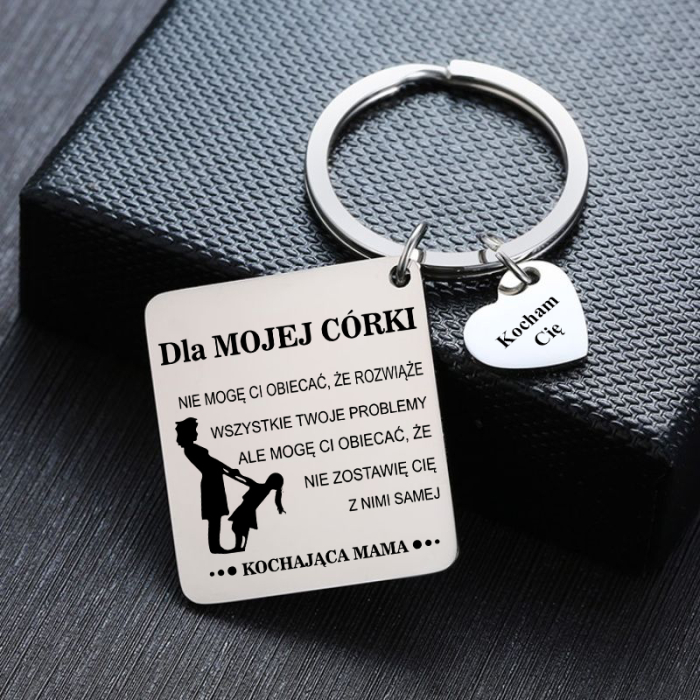 Breloczek z Grawerem Prezent dla Córki od Mamy