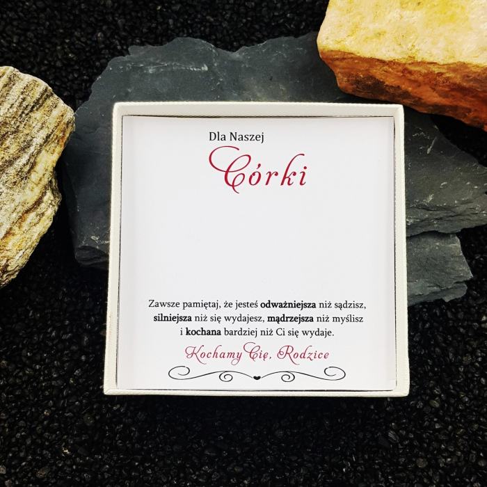 Naszyjnik Celebrytka dla Córki Serce Diament