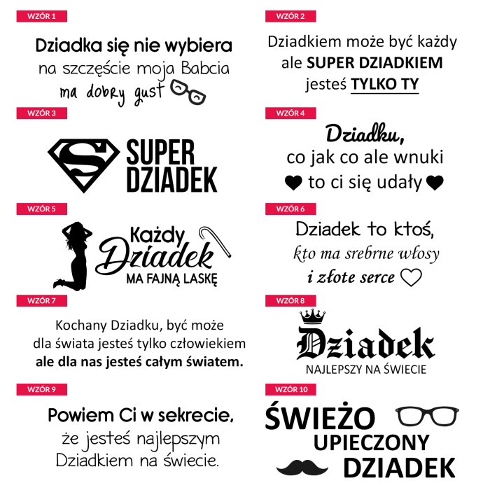 Prostokątny Breloczek Dla Dziadka Najlepszy Na Świecie