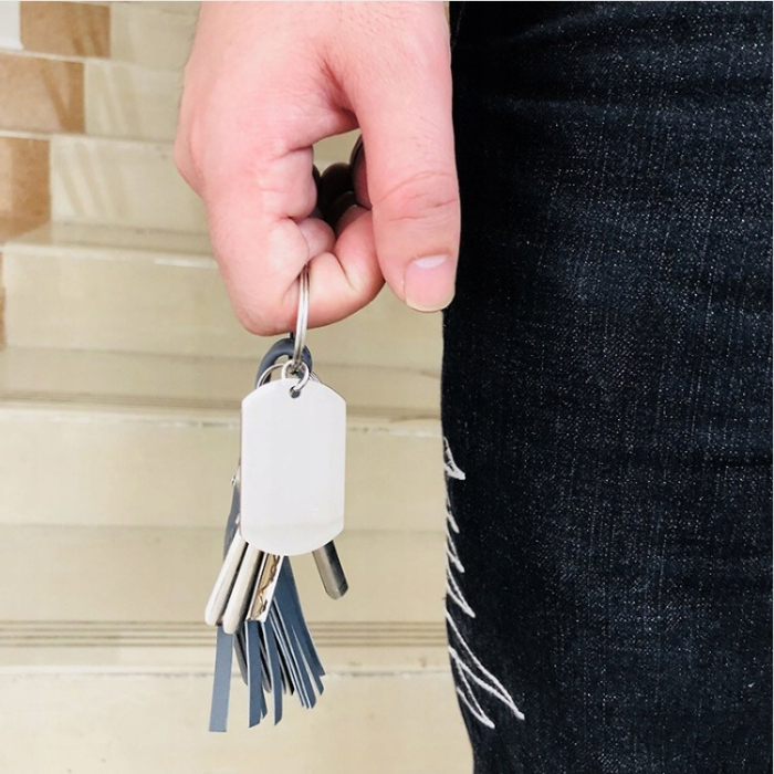 Srebrny Personalizowany Breloczek do kluczy Dla Męża
