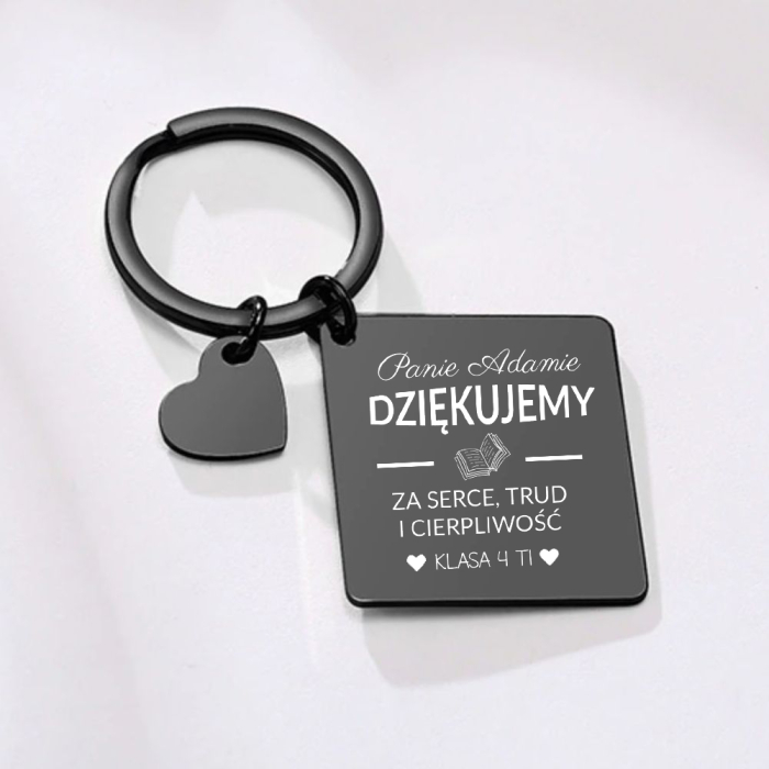 Breloczek z Grawerem Podziękowanie Dla Nauczyciela Od Klasy