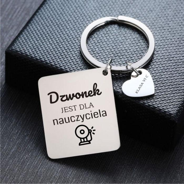 Breloczek z Grawerem Podziękowanie Dla Nauczyciela