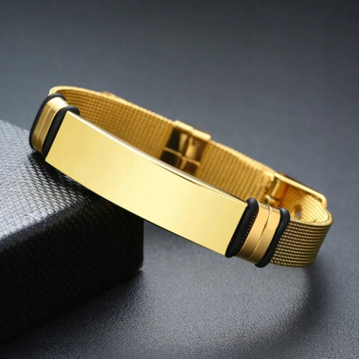 Dwie Bransoletki Mesh Stal 316L dla Par Zakochanych