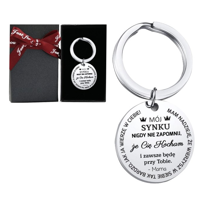 Upominek dla Syna Personalizowany Breloczek Kółko