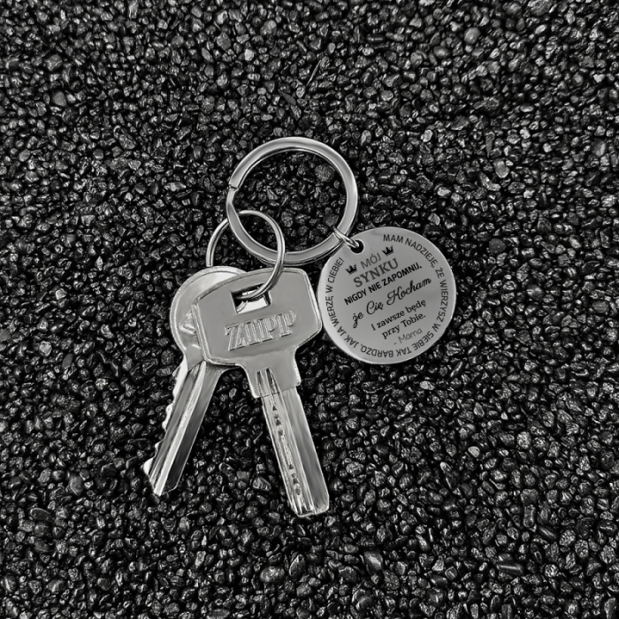Upominek dla Syna Personalizowany Breloczek Kółko