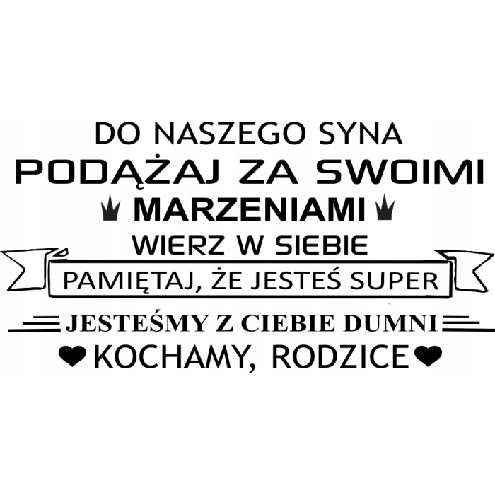 Upominek dla Syna Skórzana bransoletka z dedykacją 
