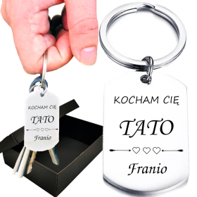 Breloczek do kluczy Z GRAWEREM dla TATY