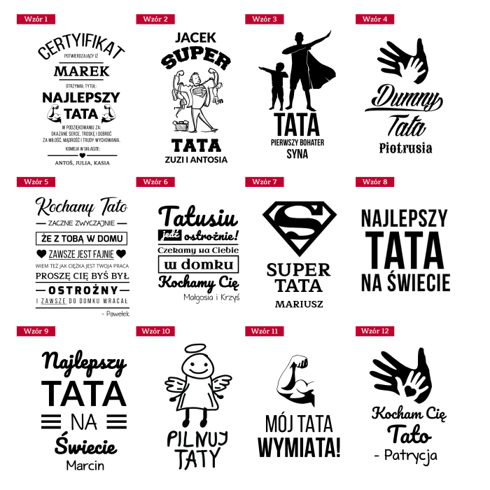 Srebrny Personalizowany Naszyjnik dla Taty