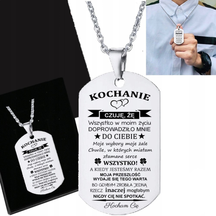 Miłosna Personalizowania Zawieszka Dla Ukochanego