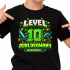 Koszulka na 10 Urodziny - 10 Level Odblokowany