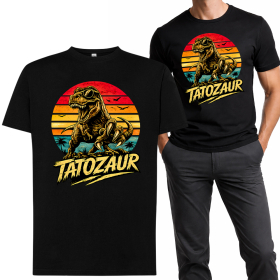 Koszulka Dla Taty - Tatozaur Dzień Ojca T-SHIRT Dinozaur