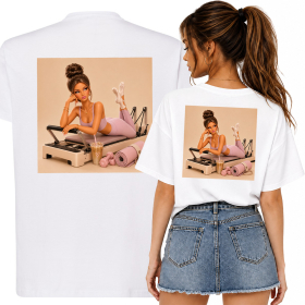 Koszulka Damska PILATES Fitness DOLL LALKA Face