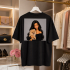 Koszulka Lalka z Pomeranianem Damski T-shirt Pies
