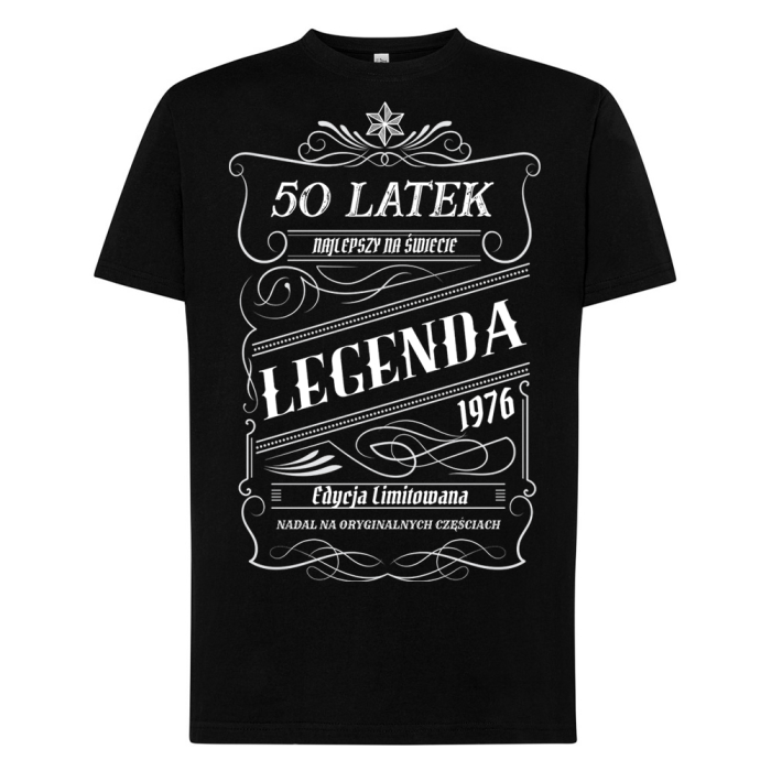 Koszulka Na 50 Urodziny - Najlepszy 50 Latek Legenda Na Oryginalnych Częściach