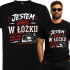 Koszulka Męska Jestem Dobry w Łóżku Mogę Spać Godzinami - Śmieszny T-Shirt