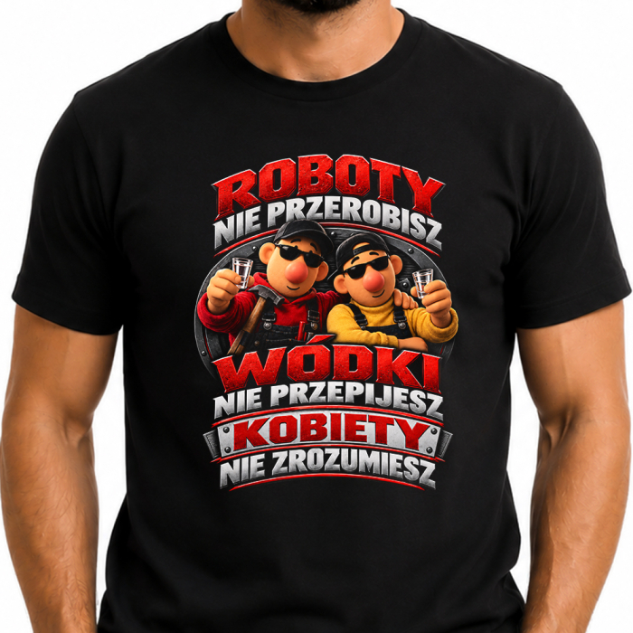 Koszulka - Roboty Nie Przerobisz, Wódki Nie Przepijesz, Kobiety Nie Zrozumiesz