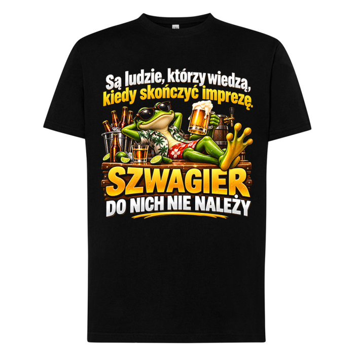 Koszulka dla Szwagra Zabawny Prezent na Urodziny i Imprezę Śmieszny Nadruk
