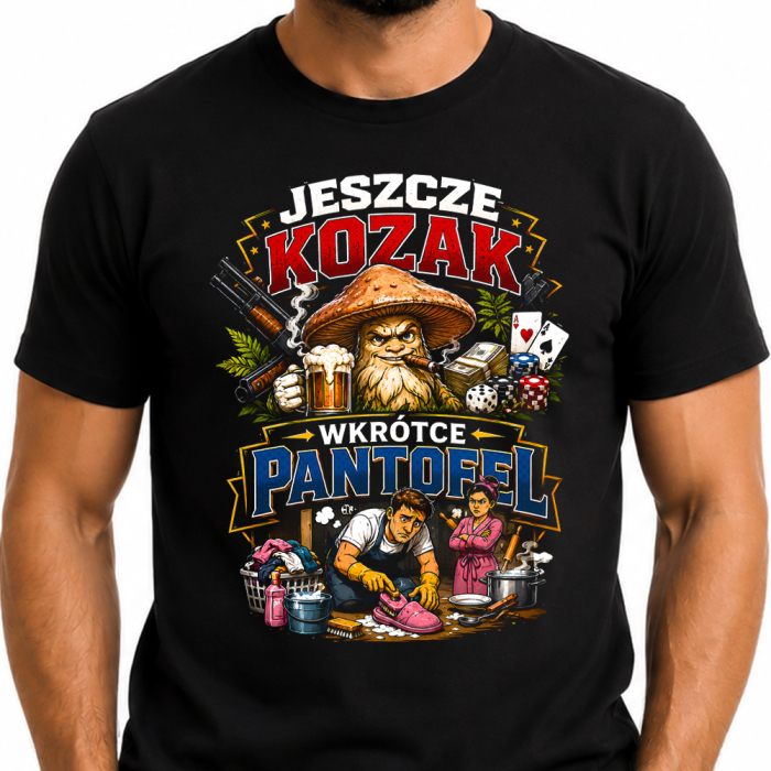 Koszulka Na Wieczór Kawalerski - Jeszcze Kozak - Wkrótce Pantofel - Dla Pana Młodego