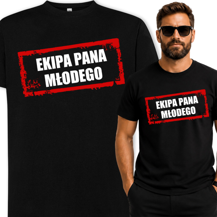 Koszulka Na Wieczór Kawalerski - EKIPA PANA MŁODEGO