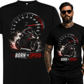 Koszulka Motocyklowa Born to Speed Dla Motocyklisty