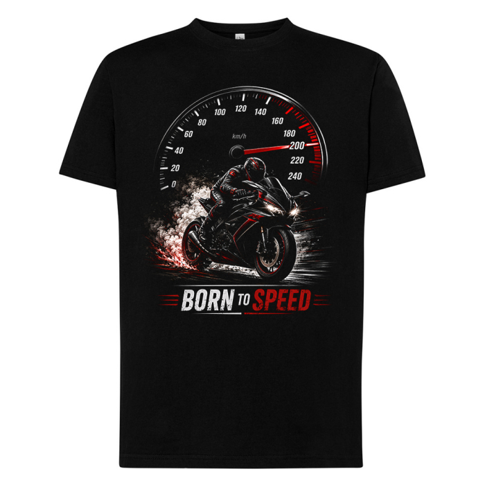 Koszulka Motocyklowa Born to Speed Dla Motocyklisty