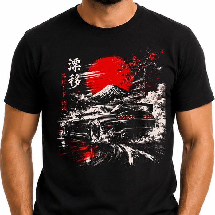 Koszulka JDM Japońska Motoryzacja – Sportowe Auto Drift Japonia