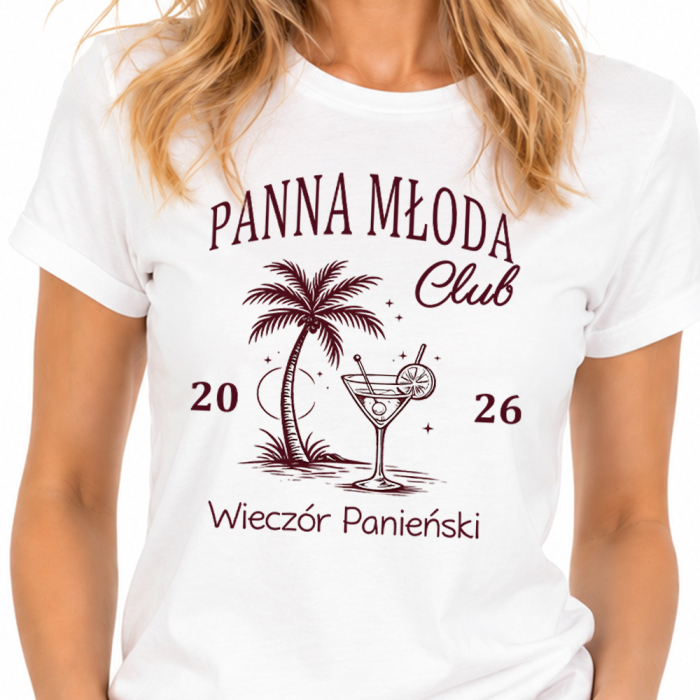 Koszulka Na Wieczór Panieński - Panna Młoda Club - Klub Panny Młodej