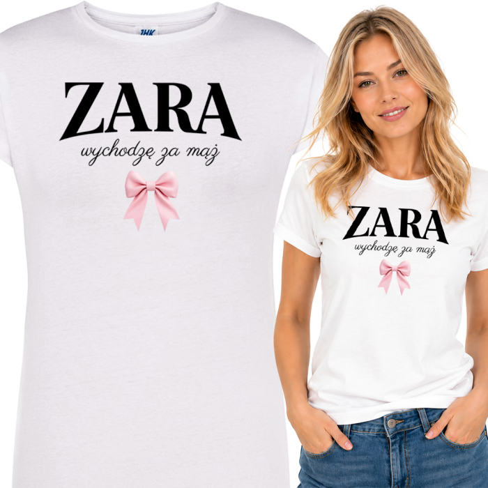 Koszulka Na Wieczór Panieński - ZARA WYCHODZĘ ZA MĄŻ
