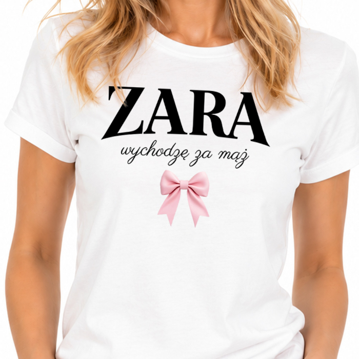 Koszulka Na Wieczór Panieński - ZARA WYCHODZĘ ZA MĄŻ