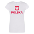Damska Koszulka Patriotyczna - POLSKA Godło, Koszulka Na Mecz Marsz