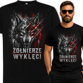 Męska Koszulka Patriotyczna – Żołnierze Wyklęci Wilk