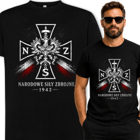 Męska Koszulka Patriotyczna – Narodowe Siły Zbrojne 1942 NSZ