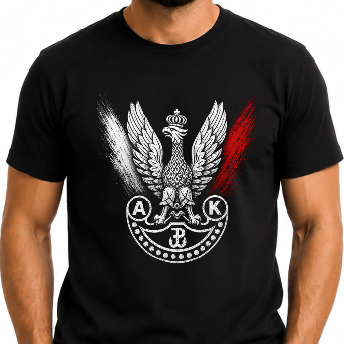 Męska Koszulka Patriotyczna – Armia Krajowa AK