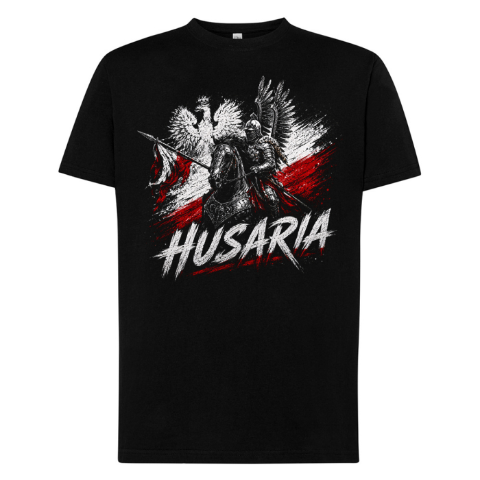 Męska Koszulka Patriotyczna - Husaria Husarz Polska
