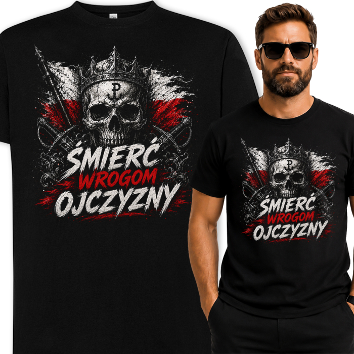 Męska Koszulka Patriotyczna - Śmierć Wrogom Ojczyzny
