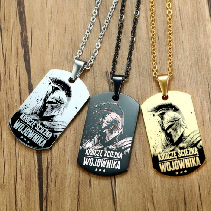 Motywacyjny Naszyjnik Nieśmiertelnik Dla Niego 