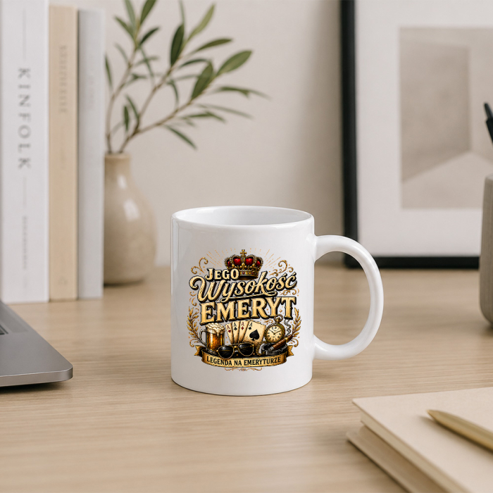 Kubek Dla Emeryta - Jego Wysokość Emeryt - Legenda na emeryturze