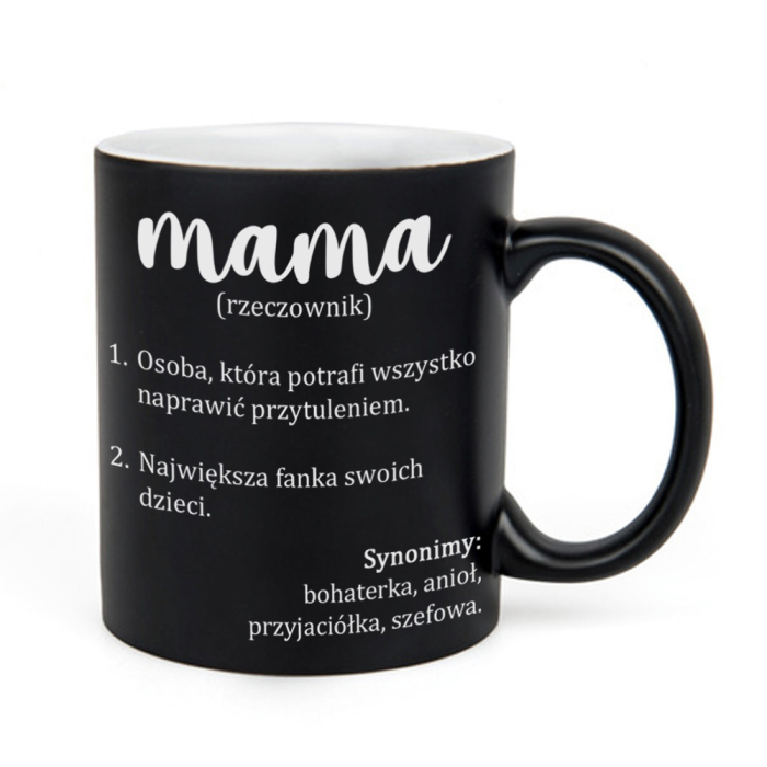Kubek dla Mamy „Mama (rzeczownik)” Prezent na Dzień Mamy- Wyjątkowy Prezent