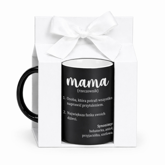 Kubek dla Mamy „Mama (rzeczownik)” Prezent na Dzień Mamy- Wyjątkowy Prezent