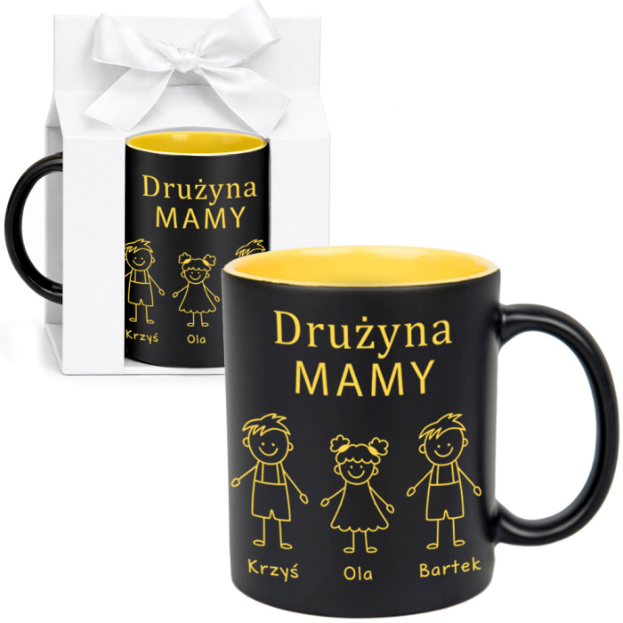 Kubek na Dzień Matki Drużyna MAMY- z imionami Dzieci
