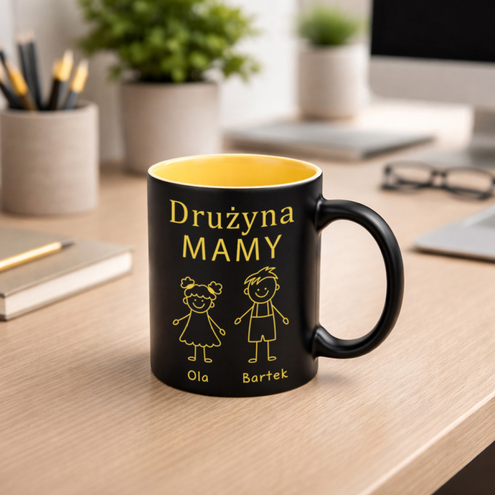 Kubek na Dzień Matki Drużyna MAMY- z imionami Dzieci
