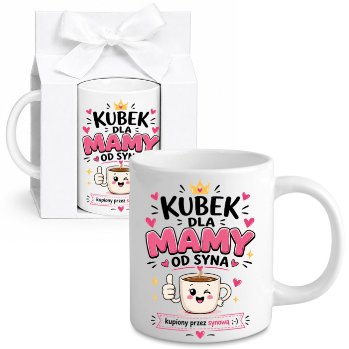 Kubek na Dzień Matki dla Mamy od Syna KUPIONY PRZEZ SYNOWĄ Śmieszny Prezent