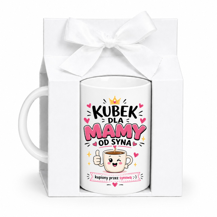 Kubek na Dzień Matki dla Mamy od Syna KUPIONY PRZEZ SYNOWĄ Śmieszny Prezent