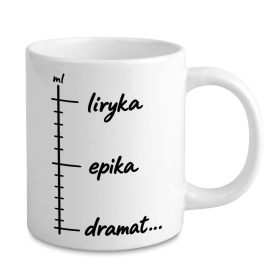 Kubek Nauczyciel Polonisty Liryka Epika Dramat Prezent Dzień Nauczyciela