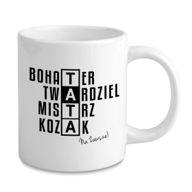 Kubek Dla Taty -  Krzyżówka Tata Kozak Mistrz Bohater Twardziel