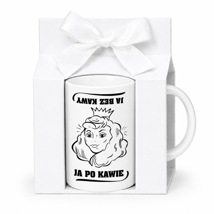 Kubek z dwustronną grafiką - Ja Po Kawie / Ja Bez Kawy